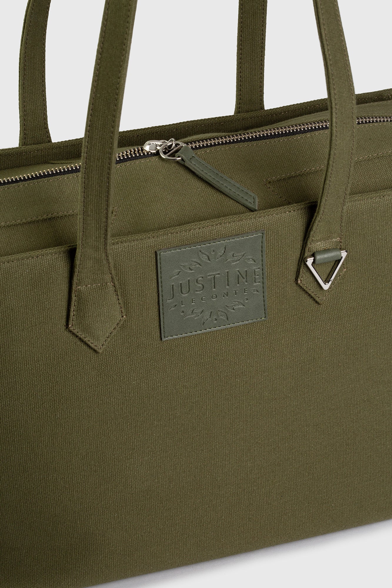 Green on sale canvas tote